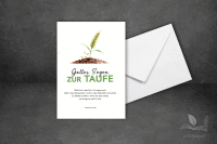 Faltkarte I Taufe - Weizenkorn