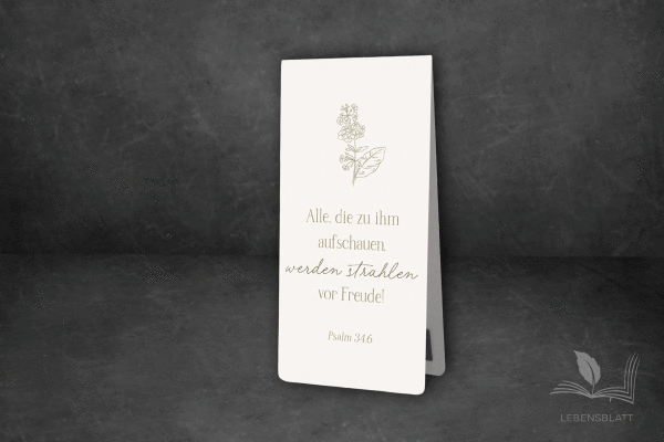 Magnetlesezeichen I Psalm 34,6