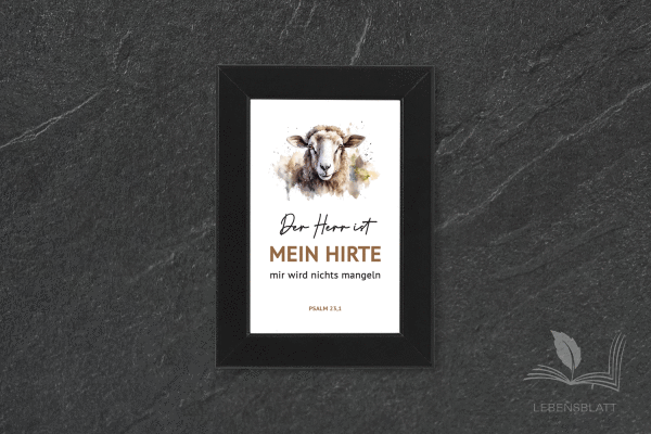 Text: "Der Herr ist mein Hirte"