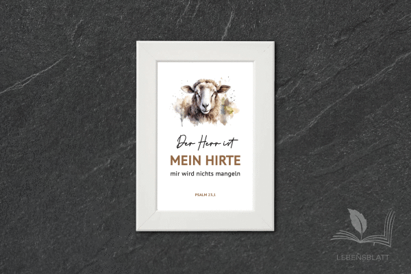 Text: "Der Herr ist mein Hirte"