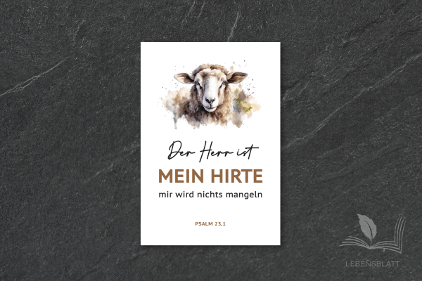 Text: "Der Herr ist mein Hirte"