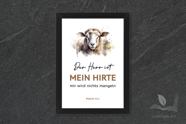 Text: "Der ist mein Hirte"